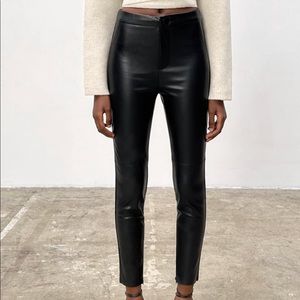 NWT Zara Faux Leather leggings